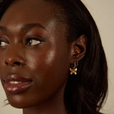 Beautiful Butterfly Hoop Earrings