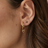 Fearless Heart Stud Earrings