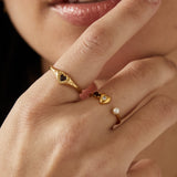 Fearless Heart Pearl Ring