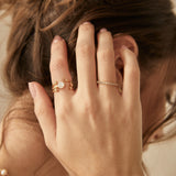 Stella Moonstone Statement  Ring