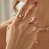 Stella Moonstone Statement  Ring