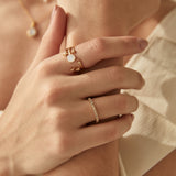 Stella Moonstone Statement  Ring