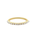 Pearl Stackable Half Eternity Ring