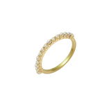 Pearl Stackable Half Eternity Ring