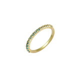 Ombre Blue Topaz Half Eternity Ring