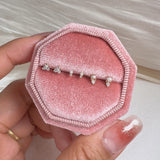 14K Solid Gold Mini Clover Stud