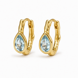 Jasmine Green Huggie Earrings