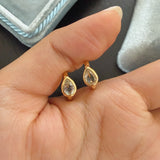 Jasmine Green Huggie Earrings
