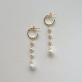 Sienna Dangly Pearl Earrings