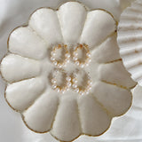 Sara Pearl Loop Earrings