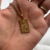 "Protect Your Energy" Evil Eye Molten Necklace