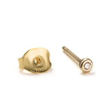14K Solid Gold Mini Diamond Studs