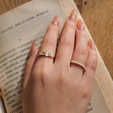 Pearl Stackable Half Eternity Ring