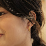 Aurelia Spiral Gold Hoop Earrings