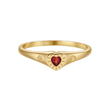 Fearless Heart Signet Ring (Made to order)