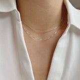 Adaya 14K Solid Gold Snake Chain Necklace