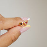 Fearless Heart Stud Earrings