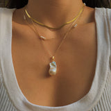 Khloe Large Baroque Pearl Necklace