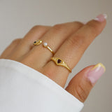 Fearless Heart Pearl Ring