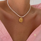 Apollo Smiley Sun Necklace