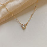 Lexi White CZ Necklace