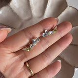 Olia Gemstone Climber Earrings