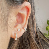 Iris Classic Pave Huggies with CZ