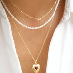 garnet heart pendant necklace