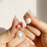 Athena Pearl Stud Earrings