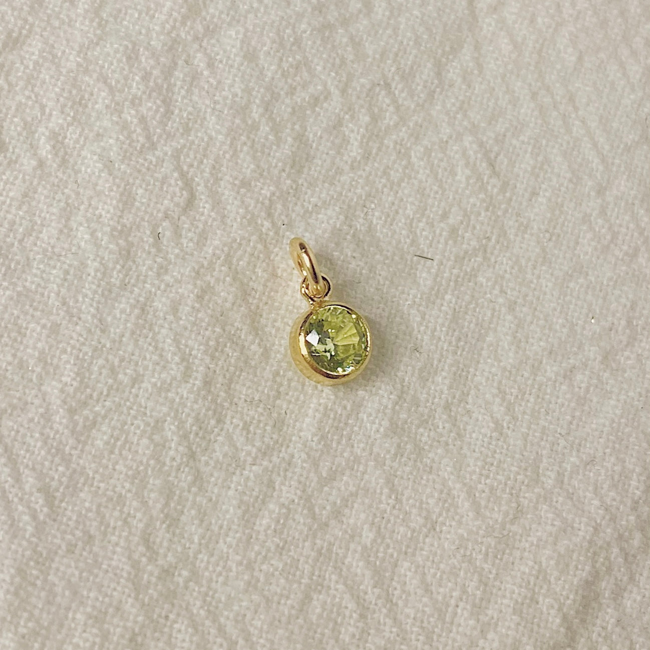 Birthstone CZ Charm