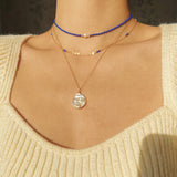 Lapis Lazuli Pearl Choker