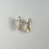 Olia Gemstone Climber Earrings