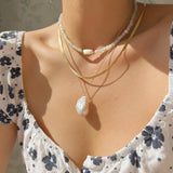 Morganite Pearl Choker