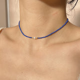 Lapis Lazuli Pearl Choker