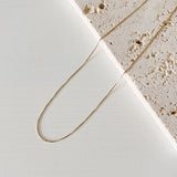 Adaya 14K Solid Gold Snake Chain Necklace