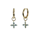 Veronica Sky Blue Topaz Hoops