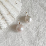 Grace Large  Pearl Stud Earrings