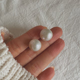 Grace Large  Pearl Stud Earrings