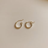 Emma Hinged Hoop Earrings (15MM)