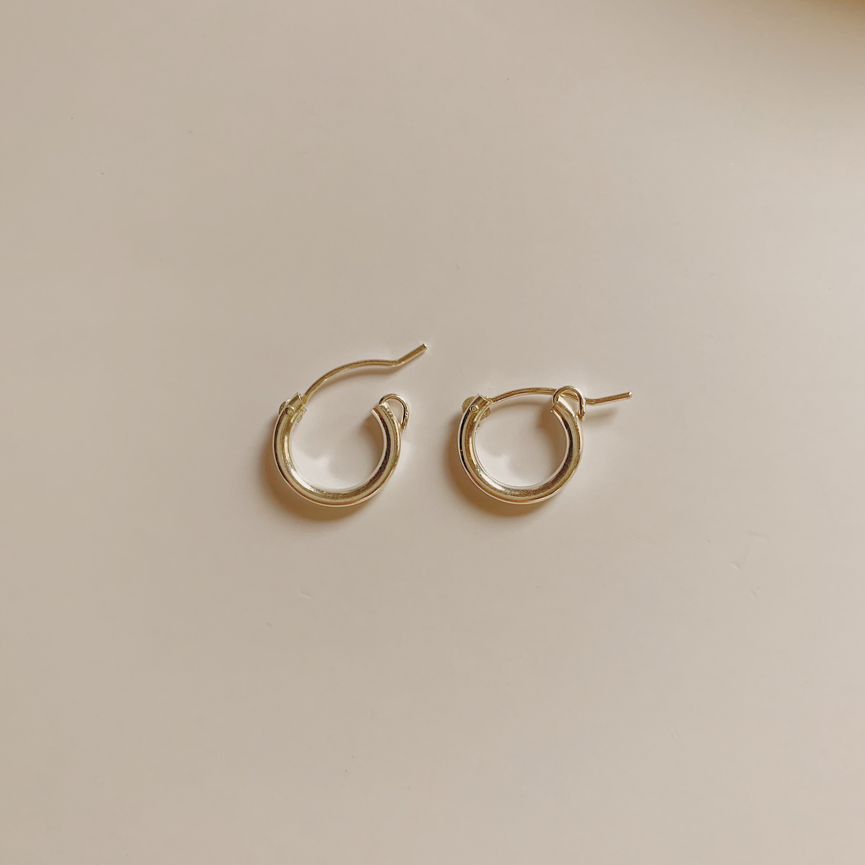 Emma Hinged Hoop Earrings (15MM)