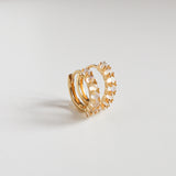 Vera Blue Moonstone Huggies