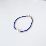 Lapis Lazuli Pearl Bracelet