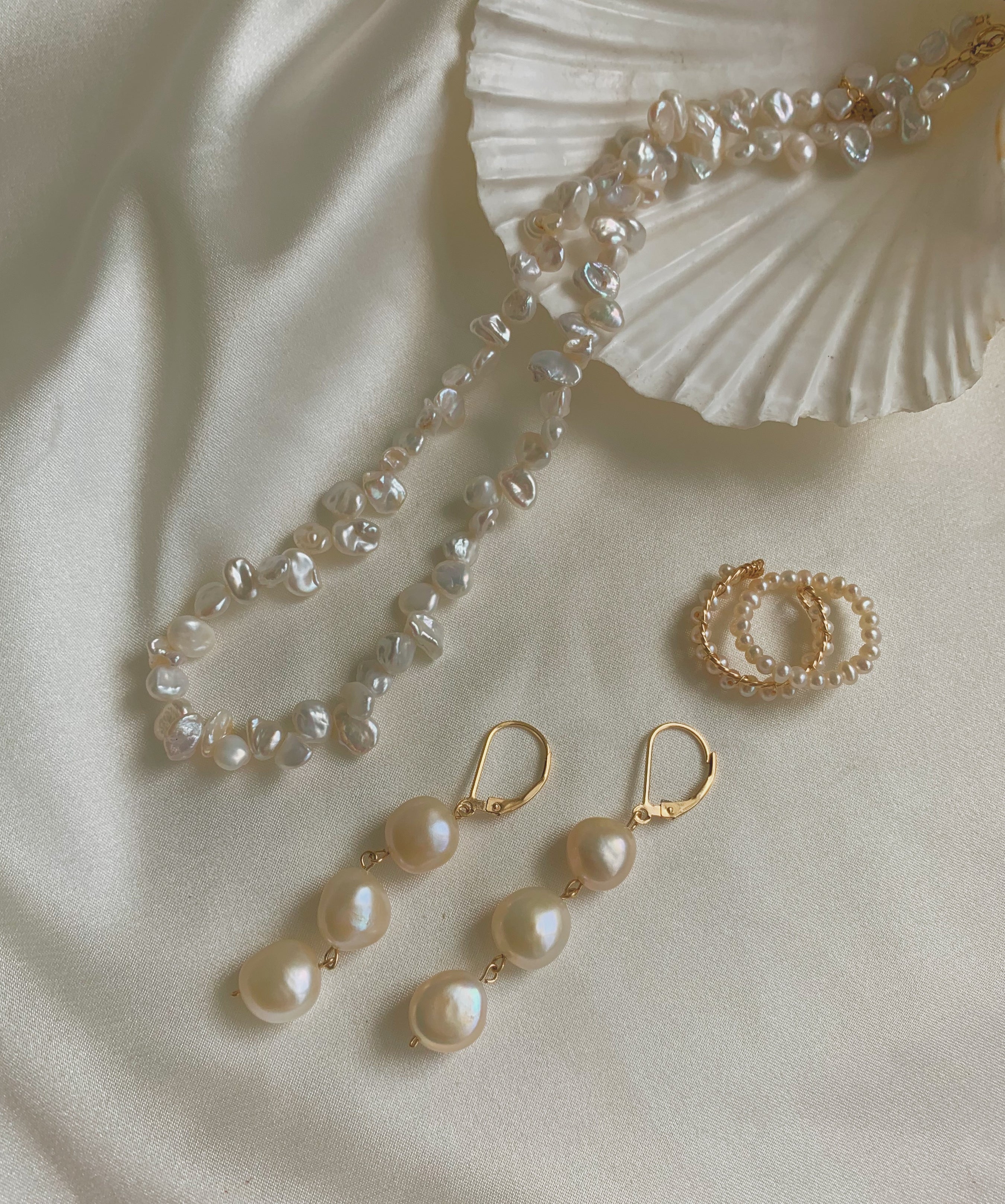 Raindrop Pearl Earrings – LuvLoops Jewellery