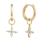 Veronica Sky Blue Topaz Hoops