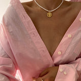 Apollo Smiley Sun Necklace