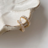 Iris Classic Pave Huggies with CZ