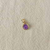 Birthstone CZ Charm