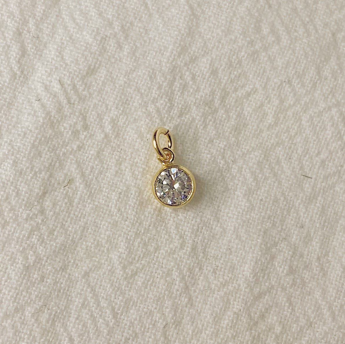 Birthstone CZ Charm