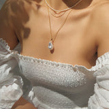 Khloe Large Baroque Pearl Necklace