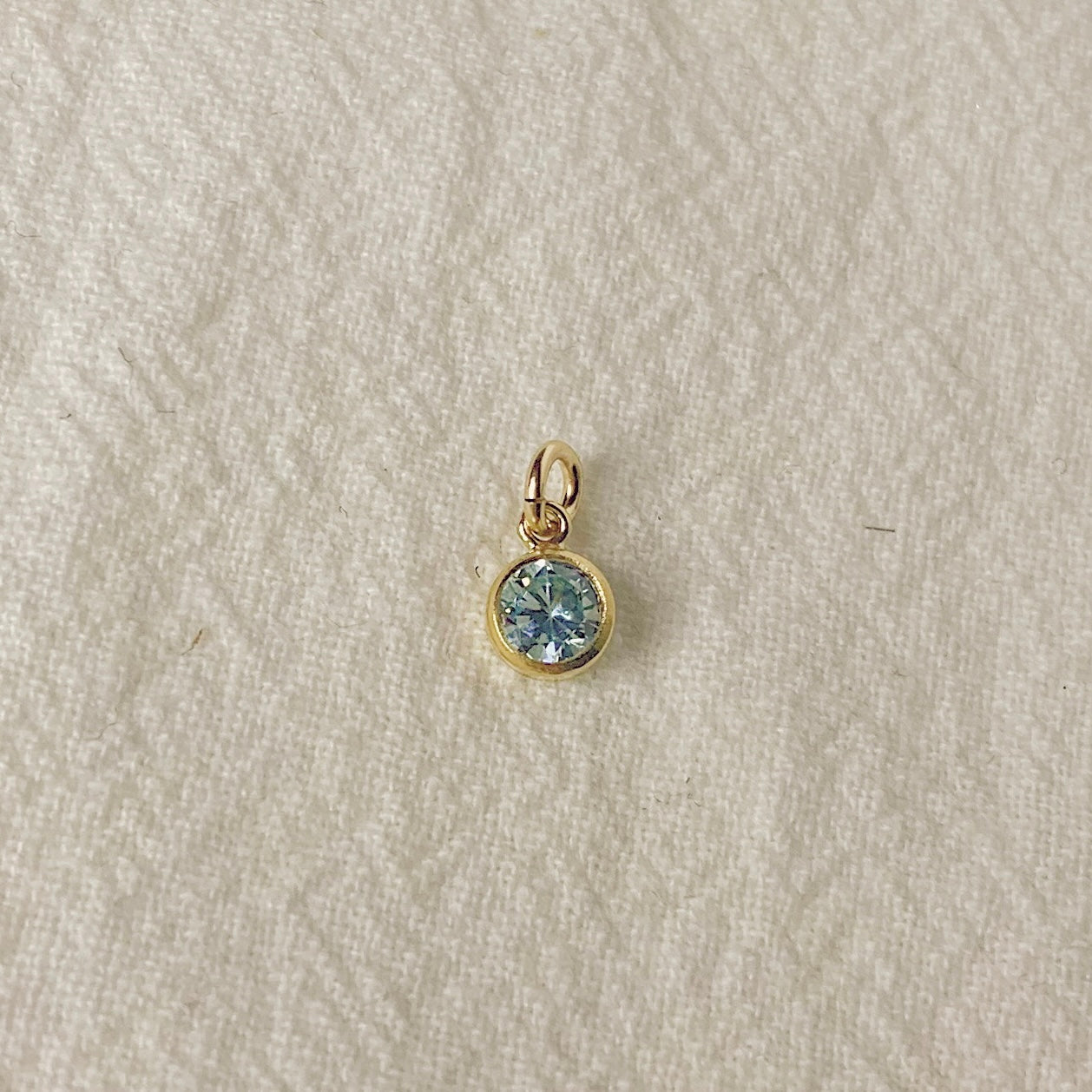 Birthstone CZ Charm